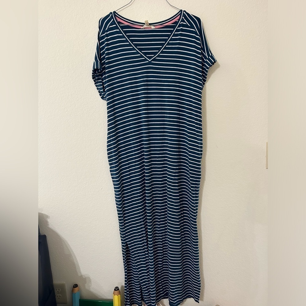 MATILDA JANE Brilliant daydream Set Sail Maxi Dress Teal Blue Size Medium Rayon